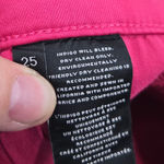 J Brand  Alana High Rise Coated Skinny Jeans Pink Metallic Crop Pants Size 25 Photo 6