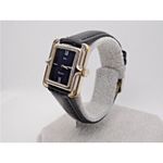 Christian Dior x Bulova women’s retro vintage black/silver watch with blue face Photo 1