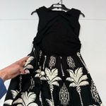 Fifteen Twenty  Carina Long black and white floral Dress with pockets Size Large Photo 7