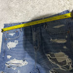 American Eagle  Womens Tomgirl Short Blue Denim Shorts Distressed Ripped size 10 Photo 7
