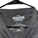 Netflix Black Gray  Stranger Things Design Top Shirt TV Show Women’s Size Large! Photo 2