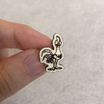 Disney Moana Hei Hei Wood Stud Earrings Photo 2