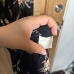 Karen Kane vintage women’s Black Floral Maxi Dress size 12 Photo 6