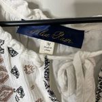 Blue Rain Francesca’s Collection Peasant Boho Bubble Sleeve Shift Dress Medium Photo 4