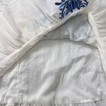 Dee Elle Dee Elly Embroidered Tank Top Sleeveless Bohemian Casual White Blue Size‎ L Photo 8