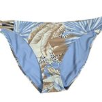 Aerie Tropical Print Knot Bikini Bottom Monaco Blue L NWT Photo 0