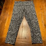 Lululemon Wunder Under Crop III Iced Wave Black White Size 6 Leggings Photo 0