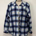 Rails Tripp Shirt Jacket Flannel Plaid Azure Sapphire Blue XL Western Shacket Photo 4