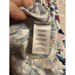 Milly  Floral Maxi Deep V Neck Sleeveless Dress Size Large Jersey Stretch Photo 4