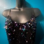 Black Sequin Fringe Mini Dress – Yessa – Size Small (US 2–4) Photo 6