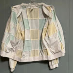 KORET FRANCISCA PETITES Patchwork Embroidery Sequin Sea Life Jacket Size Large Yellow Photo 4