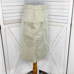 Vintage Coca Cola Snap Front Side Cargo Pocket Denim A Line Skirt Khaki‎ 6 XS Green Photo 3