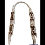 Macrame Boho Beaded Tie belt Photo 4