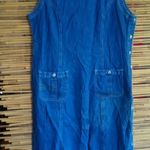 Vintage Studio L Y2K Jeans Denim Cottagecore Jumper Dress Blue Size L Photo 0