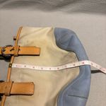 Coach  canvas shoulder tote handbag L3J-4428 beige blue green Photo 11