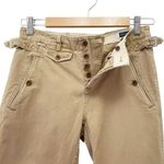 Ralph Lauren Vintage  Women's Chino Pants Size 2 Cotton Slim Fit Utility Dark Tan Photo 4