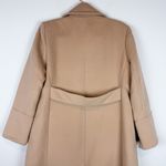 O.p.t. Lennox Double Breasted Coat in Camel Tan Brushed Peacoat Long Size Small Photo 5