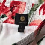 JM Collection White Floral Crinkled Midi Skirt NEW Size XL Photo 4