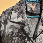 Chico's Chico’s 2P Gray Black Floral Jacquard Metallic Open Front Jacket Topper Photo 5
