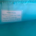 Estée Lauder  Teal and White Floral Cosmetics Bag Photo 6