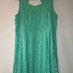 Lane Bryant  Dress Sea Green Lace Sleeveless Dress Sz 20 EUC Plus Dress Photo 0
