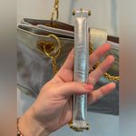 EUC LOVECAT LEATHER SHOULDER BAG Silver Photo 2