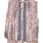 Skylar & Jade Size Small S Pink Boho Indie Flowy Oversized Top Blouse Tunic Top Photo 0