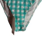 Vitamin A  Lou Tie Side Seafoam Pucker Gingham Bikini Swimsuit Bottoms Size Large Photo 4