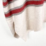 Loft Cream Striped Turtleneck Wool Blend Dolman Sleeves Sweater, Size XXS Photo 7