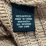 Moon & Madison Sweater, 100% Acrylic, Tan, Size Large Tan Photo 5