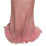 Sherri Hill NWT Strapless Gown Women’s Size 6 Pink Sequin Embellished Formal Photo 2