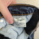 Levi's  501S Skinny Women's 32 Jeans W32 L28‎ Blue Distressed Button Fly Raw Hem Photo 7