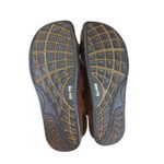 Earth Kalso T Strap Leather Sandals Women's Size 6.5 Brown Studded Comfort Shoes Photo 6