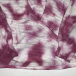 INC  Women's Pink & White Tie Dye Criss Cross Wrap Top S Photo 3