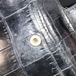 Gianni Versace Vintage Black Croc Embossed Leather Wallet with Box Photo 6