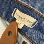 Madewell  Wide Leg Crop Jeans Finney Wash Blue High Rise Photo 13