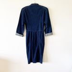 Vintage Blondie and Me Cotton Denim Shirt Dress Women’s Size 9/10 Late 80s Style Photo 1