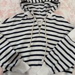 Aerie  Striped Cropped Hoodie Photo 0