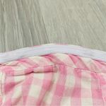 Free People Leilani Cotton Gingham Tube Top Pink/White Sz Medium Photo 5