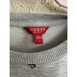 Guess  Women’s Crew Sweatshirt Gray with logo Throughout Size‎ L Photo 1