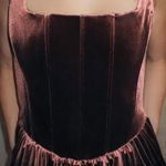 ZARA  Dress mini corset Velvet in Rich Purple Wedding party holiday Photo 10