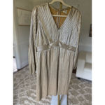 Destination Maternity Bougie Mini Dress Glam Wedding Holiday Festive Metallic Gold Size undefined Photo 2