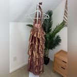 Love Shack Fancy  Bexlie Halter Dress Gown Pink Orchid Gold Maxi‎ Formal, Size XS Photo 8