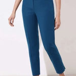 Loft The Riviera Dress Pant Ankle Length Julie Fit in Teal Size 14 Photo 0