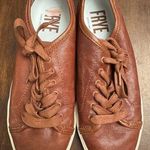 Frye maya cognac leather lace up sneakers women's 6 Photo 0