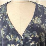 Urban Outfitters Out from under UO blue floral button up long sleeve cardigan top Photo 6