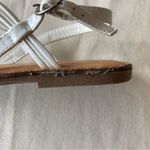 American Eagle NWOT  Women’s White Braided Thong Sandals Photo 5