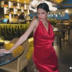 ZARA  dress maxi festive velour red halter party wedding Christmas Photo 1