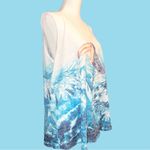 Style & Co  cute flare hem white tank with tropical design! Photo 2