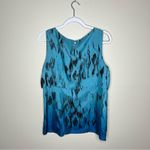 CAbi  Silk‎ Abstract Print Layered Sleeveless Blouse Photo 3
